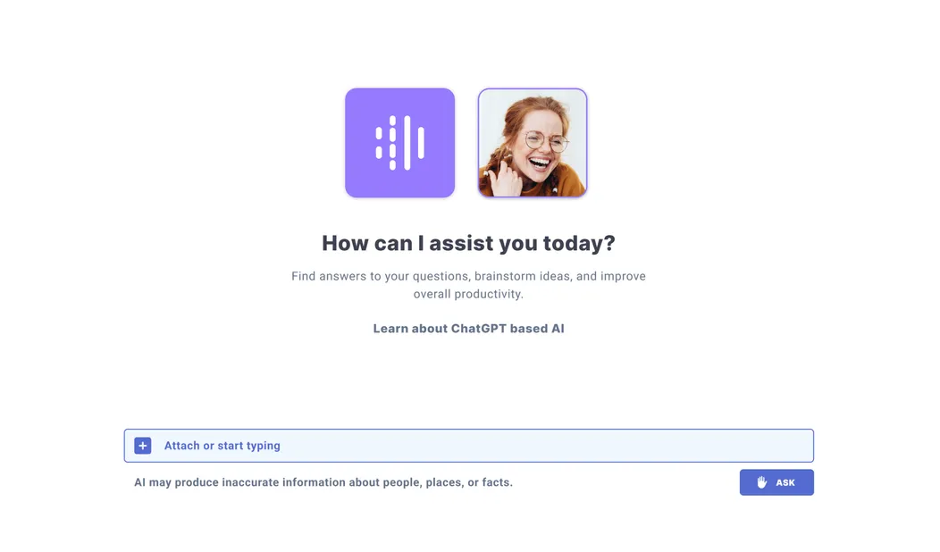 Screenshot of TIMU webapp chatgpt app